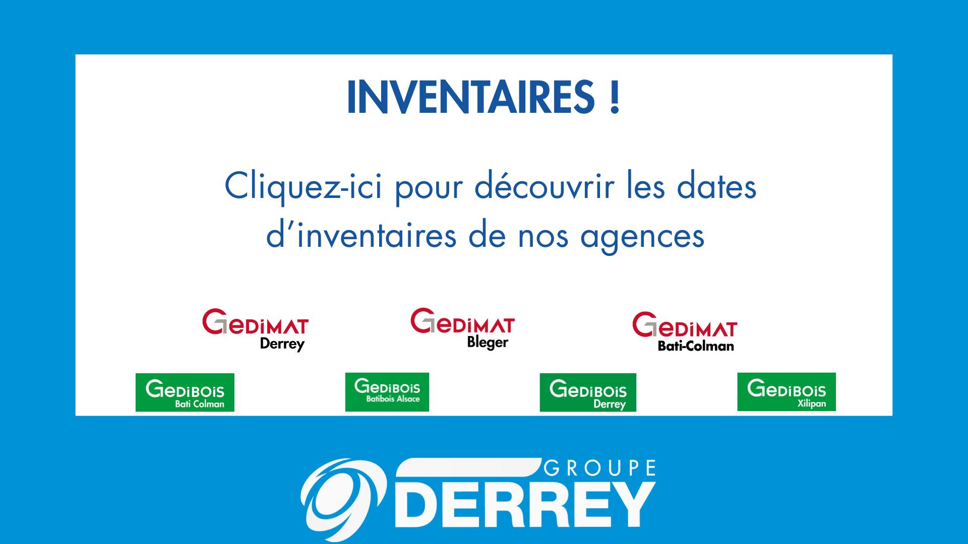 Inventaires magasins Derrey