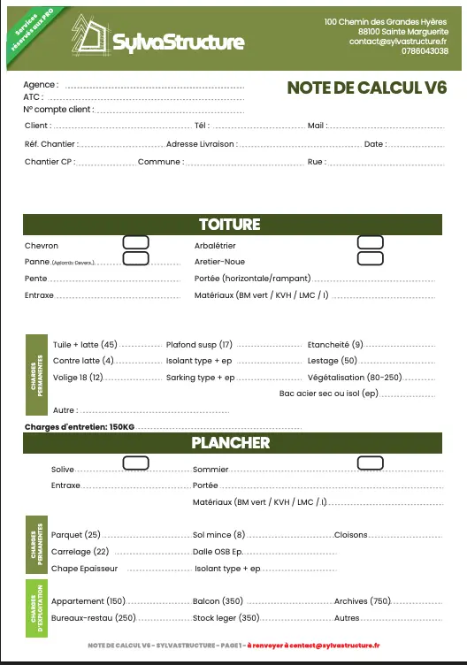Aper&ccedil;u Fiche SylvaStructure 1